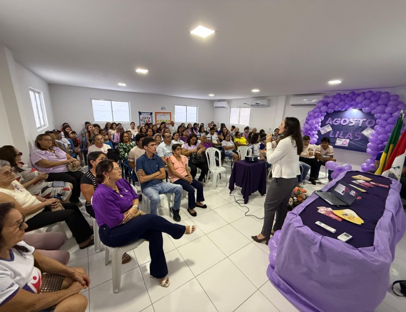 Municpio de Vrzea refora aes da campanha Agosto Lils com palestra e orientaes  populao